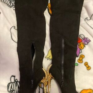 Black Over-the-Knee Boots